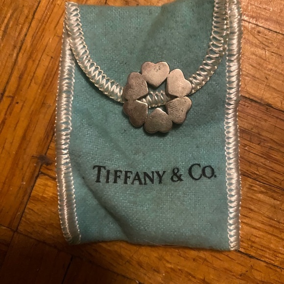 Tiffany & Co. Jewelry - Vintage 4 Leaf charm pendant Heart-Shaped Silver charm. Tiffany gift antique